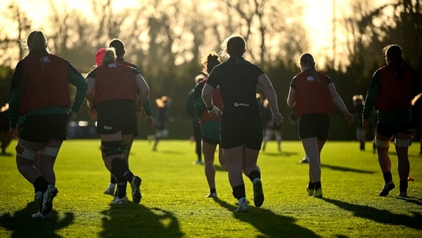 13 January 2026; A general view of action during an Ireland Women's Rugby squad training at the IRFU High Performance Centre in Dublin. Photo by Shauna Clinton/Sportsfile