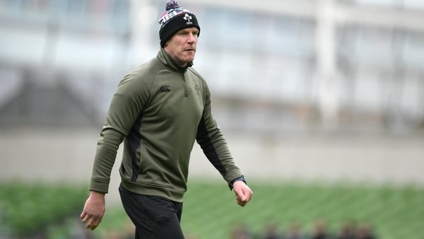 26 February 2026; Forwards coach Paul O'Connell during an Ireland Rugby open training session at the Aviva Stadium in Dublin. Photo by Brendan Moran/Sportsfile