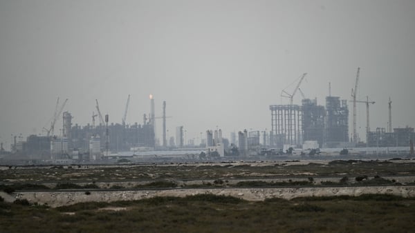 This photo shows QatarEnergy's operating facilities in Ras Laffan Industrial City on March 2, 2026. Qatar suspended liquefied natural gas production on March 2, causing a massive leap in prices, after Iranian strikes hit Gulf energy facilities in a new es