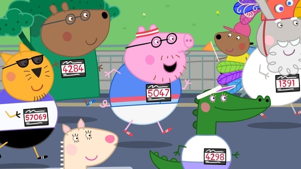 Daddy Pig training for the TCS London Marathon 2026