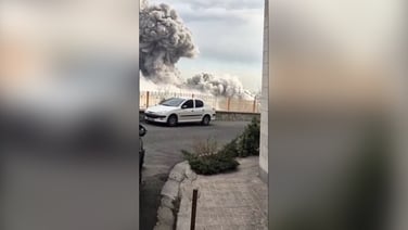 Eyewitness video shows air strike hitting Tehran