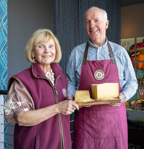 Award winners Coolattin CheddarFiona & Tom Burgess