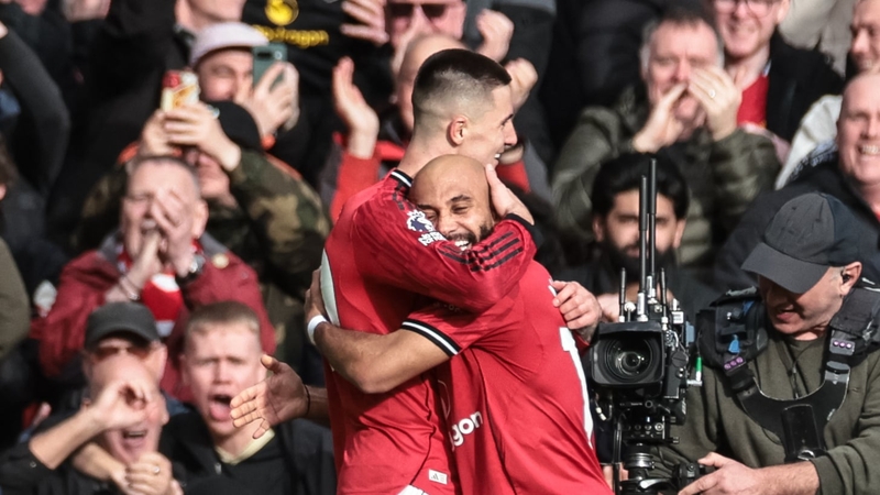Benjamin Sesko of Manchester United celebrates his goal to make it 2-1 during the Premier League match between Manchester United and Crystal Palace at Old Trafford in Manchester, United Kingdom, on March 1, 2026. (Photo by Mark Cosgrove/News Images/NurPho