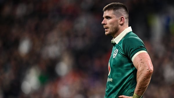 5 February 2026; Nick Timoney of Ireland during the Guinness 6 Nations Rugby Championship match between France and Ireland at Stade de France in Paris, France. Photo by Seb Daly/Sportsfile