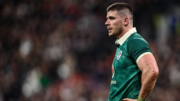 5 February 2026; Nick Timoney of Ireland during the Guinness 6 Nations Rugby Championship match between France and Ireland at Stade de France in Paris, France. Photo by Seb Daly/Sportsfile