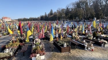 Expanding cemetery shows Ukraine’s devastating loss
