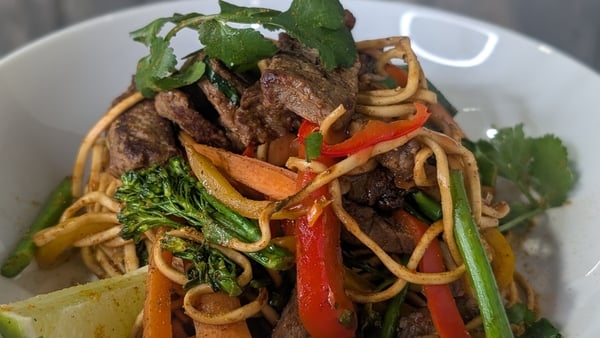 A bowl of stir fry