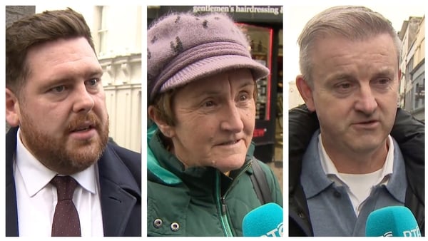 A collage of two men and one woman in Galway
