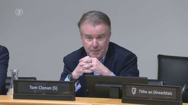 Independent senator Tom Clonan in the health committee