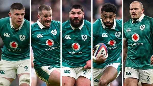 Nick Timoney, Stuart McCloskey, Tom O'Toole, Rob Baloucoune, Jacob Stockdale