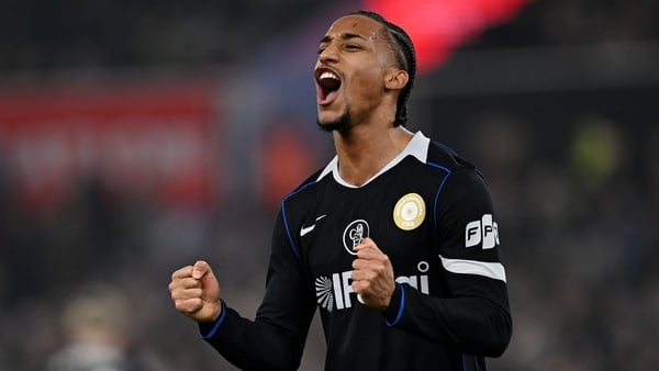 Joao Pedro of Chelsea celebrates scoring his team's fourth goal and his hat trick goal during the Premier League match between Aston Villa and Chelsea at Villa Park on March 04, 2026 in Birmingham, England.