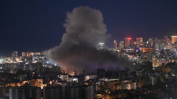 Israeli air strike in Beirut