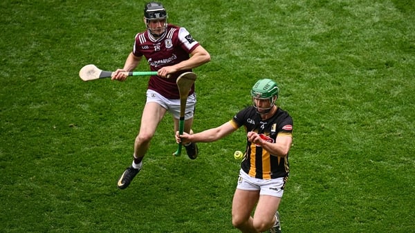 Kilkenny's Tommy Walsh comes away with possession from Galway's Kevin Cooney during last year's Leinster final
