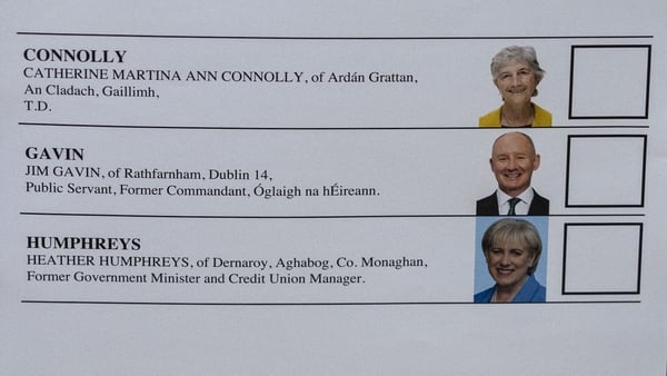 Voting ballot paper for the Presidential Election 2025.