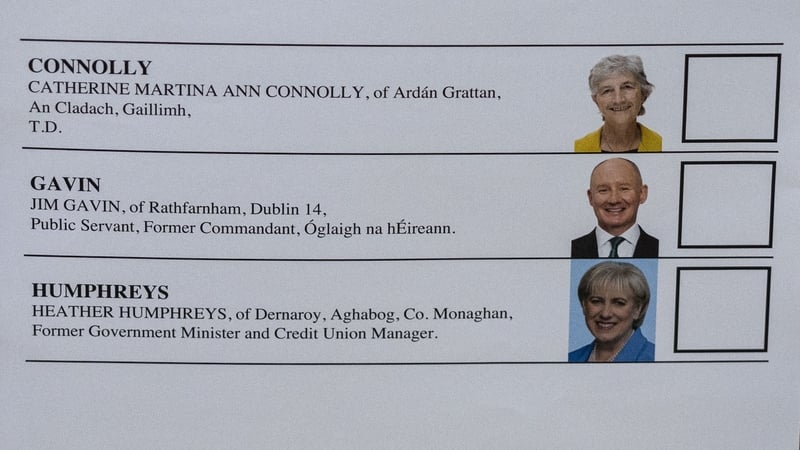 Voting ballot paper for the Presidential Election 2025.