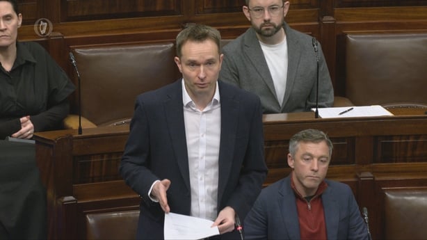 Cian O'Callaghan speaking in the Dáil