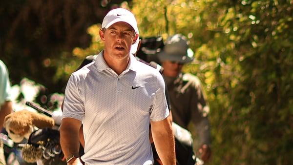 ORLANDO, FLORIDA - MARCH 05: Rory McIlroy of Northern Ireland walks to the second tee during the first round of the Arnold Palmer Invitational presented by Mastercard 2026 at Arnold Palmer Bay Hill Golf Course on March 05, 2026 in Orlando, Florida. (Photo