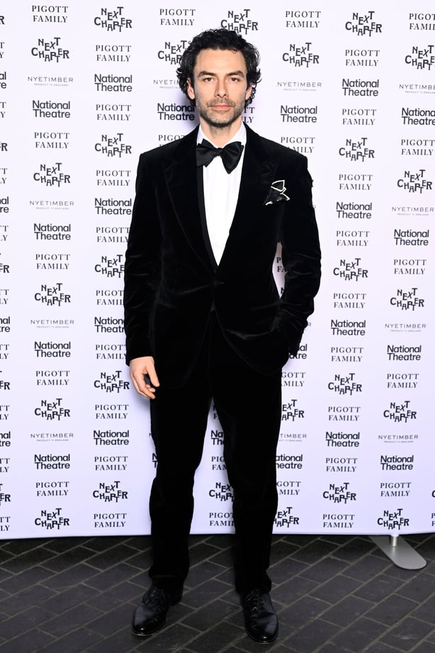 LONDON, ENGLAND - MARCH 05: Aidan Turner attends the National Theatre "Up Next" 2026 Gala at The National Theatre on March 05, 2026 in London, England. (Photo by Gareth Cattermole/Getty Images)