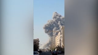 Footage shows smoke rising from Tehran's Azadi Stadium after strike
