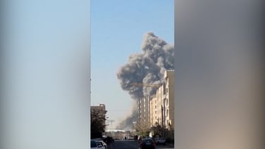 Footage shows smoke rising from Tehran's Azadi Stadium after strike