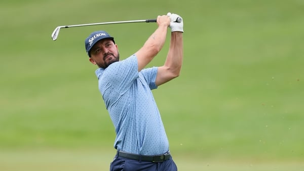 JOHANNESBURG, SOUTH AFRICA - MARCH 06: Brandon Robinson Thompson of England plays his second shot on the 10th hole on day two of the Joburg Open 2026 at Houghton GC on March 06, 2026 in Johannesburg, South Africa. (Photo by Warren Little/Getty Images)