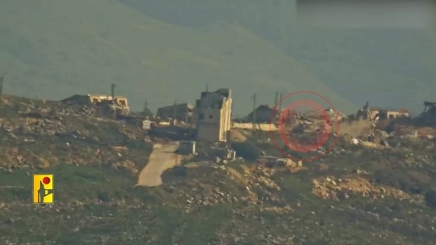 Hezbollah attack on Israeli tank southern Lebanon