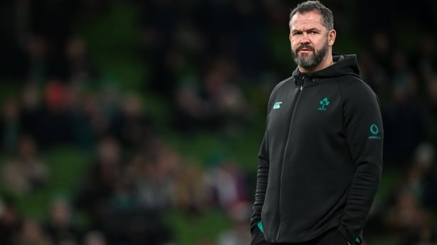 6 March 2026; Ireland head coach Andy Farrell before the Guinness 6 Nations Rugby Championship match between Ireland and Wales at the Aviva Stadium in Dublin. Photo by Ramsey Cardy/Sportsfile