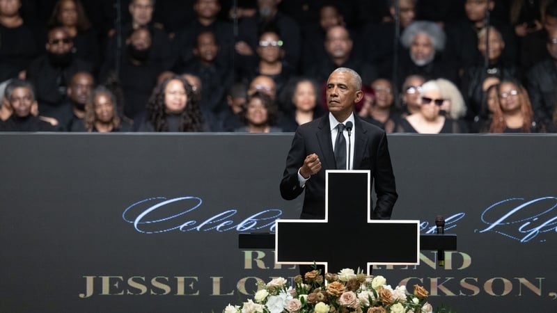 Obama attacks Trump at Jesse Jackson memorial