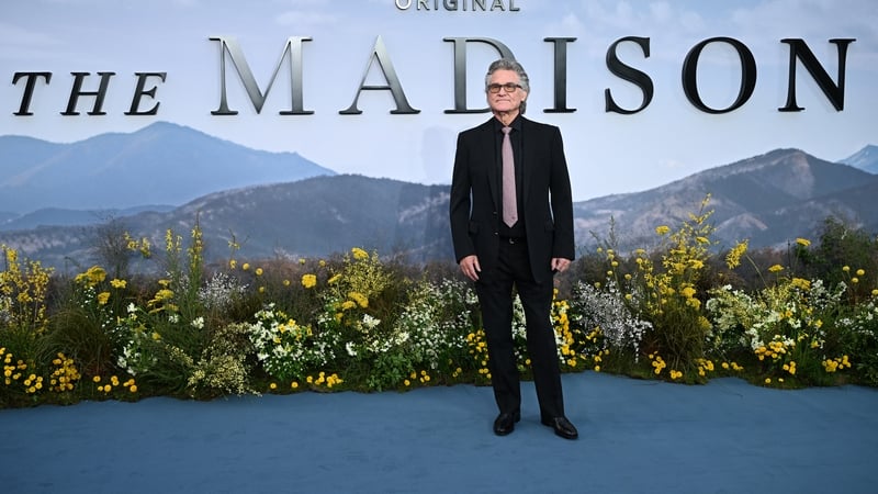LONDON, ENGLAND - MARCH 04: Kurt Russell attends "The Madison" UK Premiere at Cineworld Leicester Square on March 04, 2026 in London, England. (Photo by Kate Green/Getty Images)