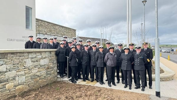 Members of the Irish Coast Guard in Mayo