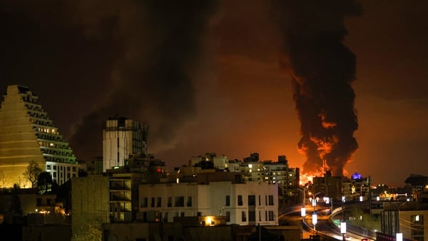 TEHRAN, IRAN - MARCH 07: A large plume of smoke rises over Tehran after explosions were reported in the city during the night on March 07, 2026 in Tehran, Iran. (Photo by Contributor/Getty Images)