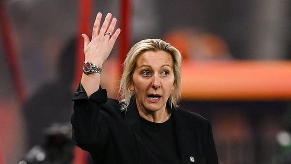 7 March 2026; Republic of Ireland head coach Carla Ward during the 2027 FIFA Women’s World Cup Qualifier match between the Netherlands and Republic of Ireland at Stadion Galgenwaard in Utrecht, Netherlands. Photo by Stephen McCarthy/Sportsfile