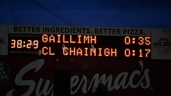 The final score is seen after the Allianz Hurling League Division 1A match between Galway and Kilkenny - March 2026
