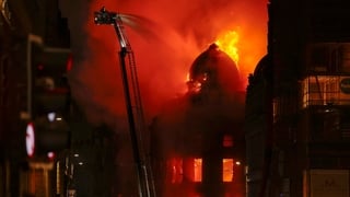 Fire causes partial collapse at Glasgow Central Station