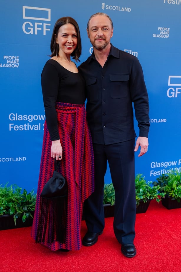 GLASGOW, SCOTLAND - MARCH 08: Lisa Liberati and James McAvoy attend the "California Schemin'" premiere at Glasgow Film Festival at Glasgow Film Theatre on March 08, 2026 in Glasgow, Scotland. (Photo by Euan Cherry/Getty Images)