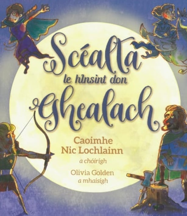 Book cover for Scealta le hInsint don Ghealach