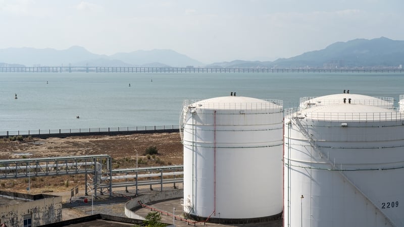 An image of oil tanks