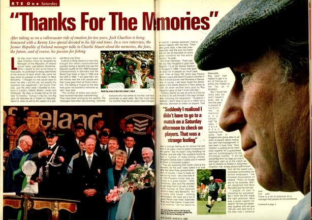 Interview with Jack Charlton RTE Guide 1996