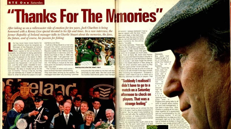 Cropped interview with Jack Charlton 1996