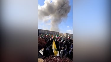 Air strike hits close to pro-government rally in Isfahan, Iran