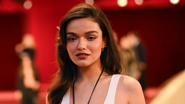 Rachel Zegler at the Michael Kors fashion show