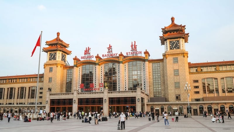 Beijing Railway Station in Beijing, China