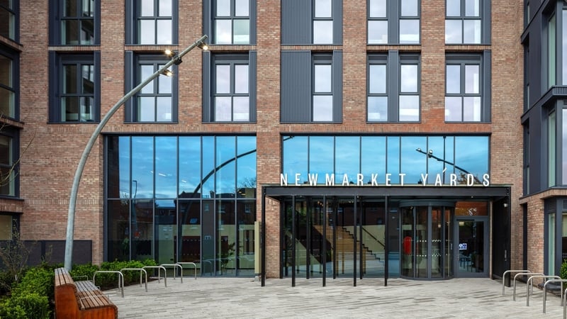 Image of a newly built apartment block