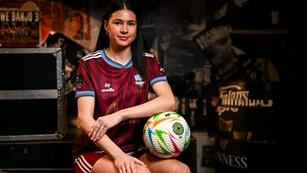 Galway United's Aoibheann Costello pictured at the launch of the 2026 Premier Division season