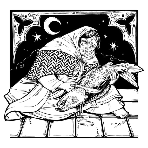 Dánfhocail illustration by Ellie Farr