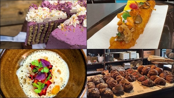 A collage of food dishes