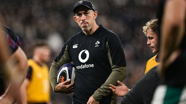 5 February 2026; Ireland assistant coach Andrew Goodman before the Guinness 6 Nations Rugby Championship match between France and Ireland at Stade de France in Paris, France. Photo by Ramsey Cardy/Sportsfile