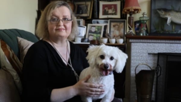 Aoife Burke with her dog