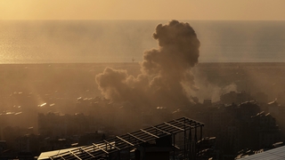 Smoke rises above the area where the Israeli army carried out an airstrike in Dahieh district of Beirut, Lebanon