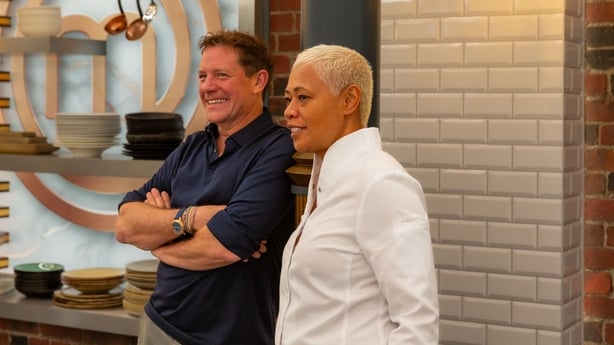 Matt Tebbutt and Monica Galetti in the MasterChef: The Professionals kitchen Photo: BBC/Shine TV
